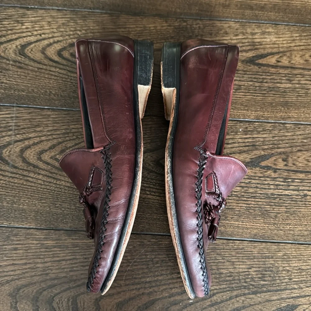 Johnston &‎ Murphy Men’s Hayes Tassel Loafers Cognac Size 9.5M